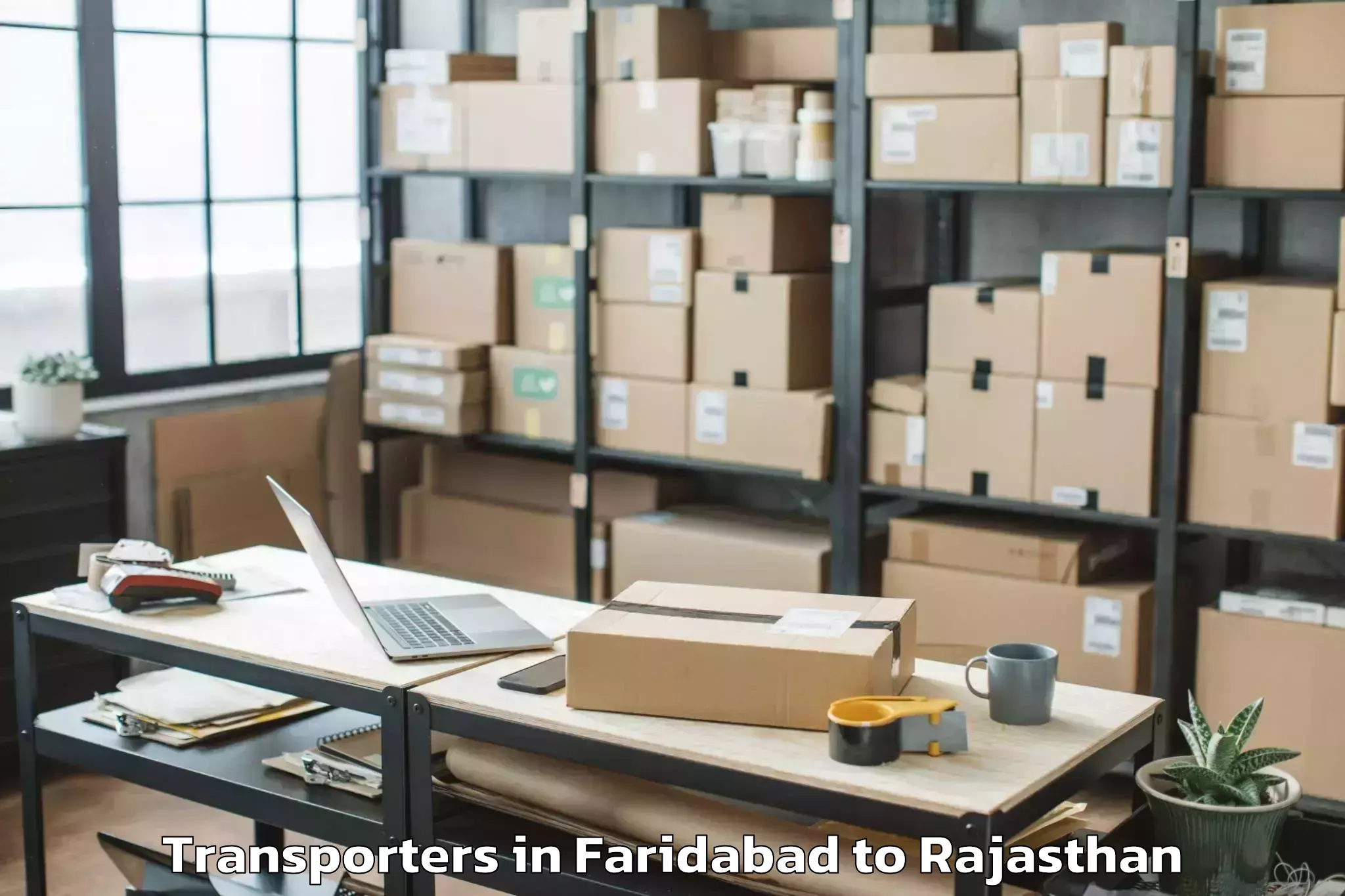 Top Faridabad to Nadbai Transporters Available